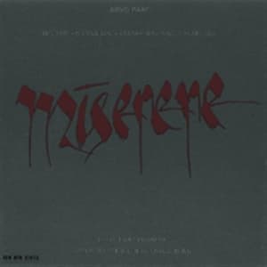 Pärt Arvo - Miserere (CD)