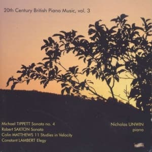 Tippett/ Saxton/ Matthews - 20Th Century British Piano Music