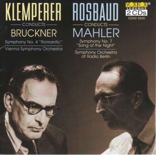 Mahler / Bruckner - Klemperer Conducts Bruckner & Rosba (CD)
