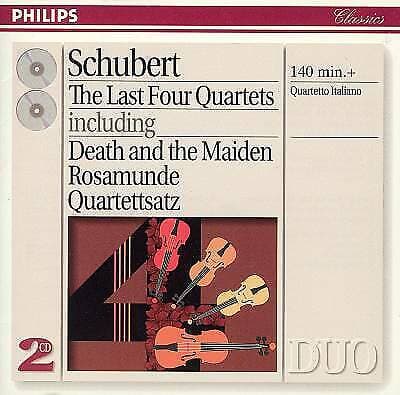 Franz Schubert : Schubert: The Last Four Quartets: Quarteto Italiano CD 2 discs Brand New
