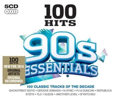 Various Artists : 100 Hits: 90s Essentials CD Box Set 5 discs (2016) Pre Owned