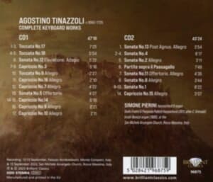 Tinazzoli Agostino - Complete Keyboard Works (CD)
