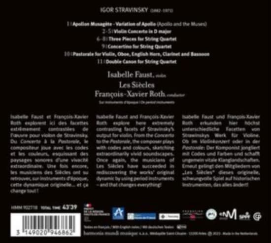 Isabelle Faust - Stravinsky: Violin Concerto / Chamber Works (CD)