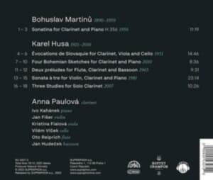 Husa Karel Martinu Bohuslav - Husa & Martinu: Music For Clarinet (CD)