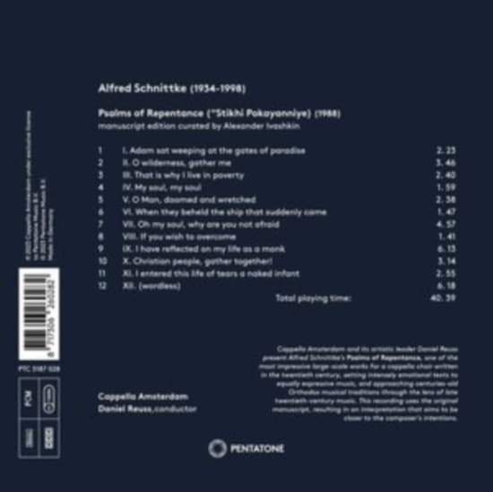 Schnittke Alfred - Psalms Of Repentance (CD)