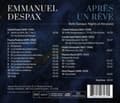 Miniatyrbillede 1 af 2: Emmanuel Despax - Apres Un Reve - Belle Epoque – Nigh (CD)