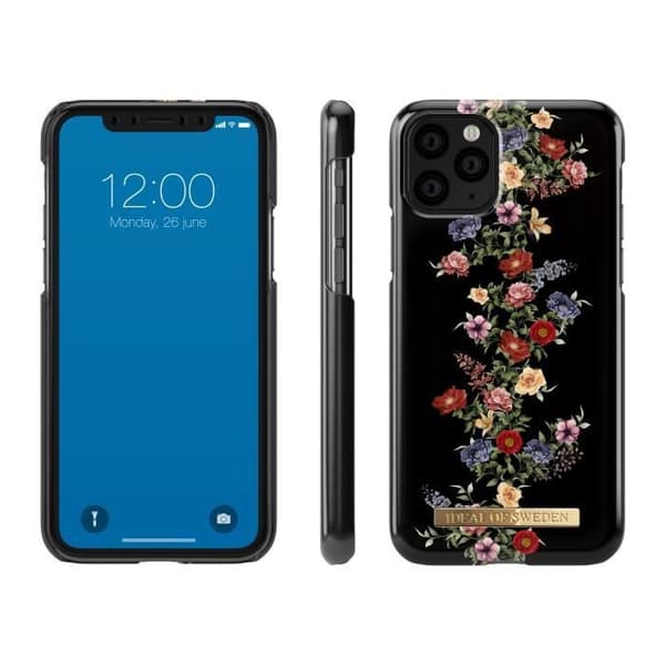 iDeal of Sweden iPhone 11 Pro Fashion Bakfodral Mörkblommigt