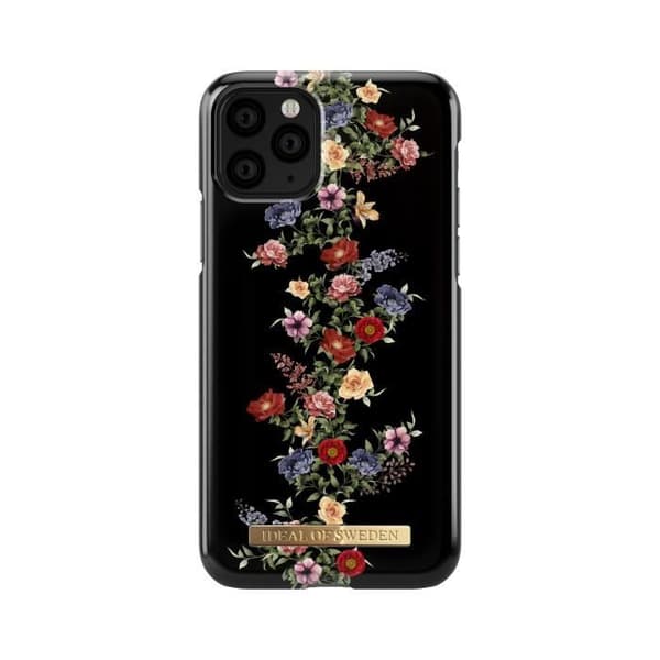 iDeal of Sweden iPhone 11 Pro Fashion Bakfodral Mörkblommigt