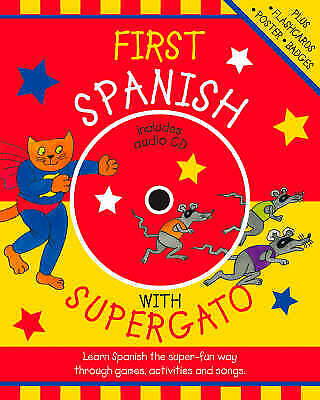 Bruzzone, Catherine : First Spanish with Supergato (Book & CD) Pre-Owned