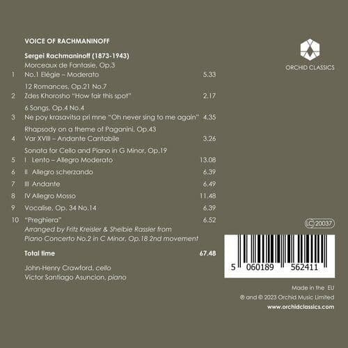 Sergei Rachmaninov : Voice of Rachmaninoff CD (2023) Pre-Owned