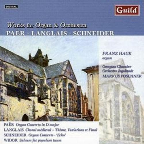 Various Composers : Works for Organ and Orchestra (Poschner, Georgian Co, Hauk) Pre-Owned
