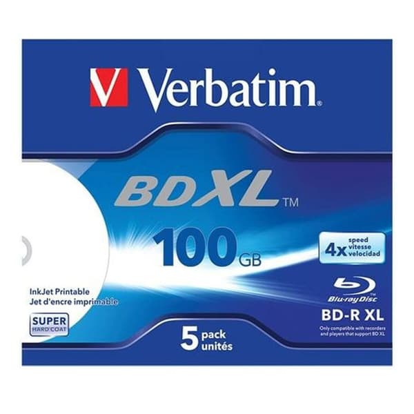 Blu-Ray BD-R Verbatim 5 enheder 4x