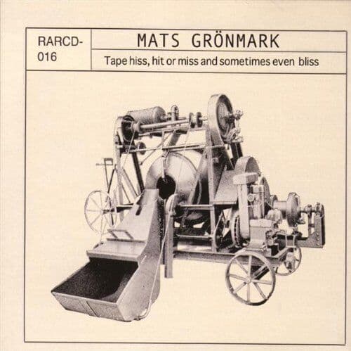 Groenmark Mats : Tape Hiss Hit Or Miss & Someti CD Pre-Owned