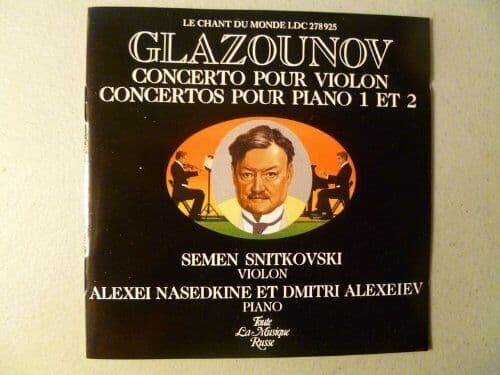 Glazounov Concerto Piano 1/2 CD Pre-Owned