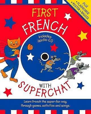 Catherine Bruzzone : First French with Superchat (Book & CD) Pre-Owned