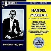 George Frideric Handel : Messiah - Famous 1946 Columbia Recording (Sargent, Pre-Owned