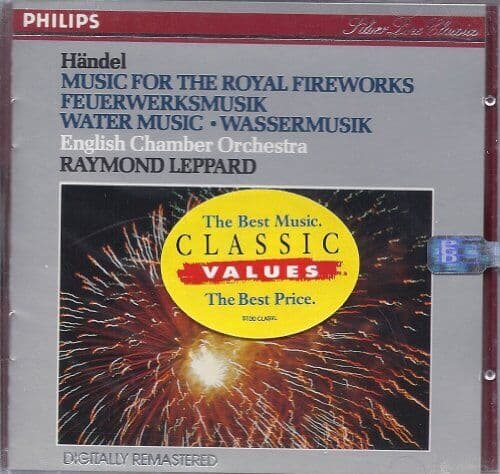 Handel : Music for the Royal Fireworks, Water Mus CD Pre-Owned