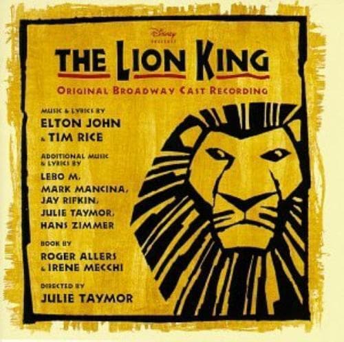 Original Broadway Cast Recording : The Lion King: ORIGINAL BROADWAY CAST Pre-Owned