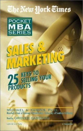 Sales & Marketing (New York Times Pocket MBA Series) CD Pre-Owned