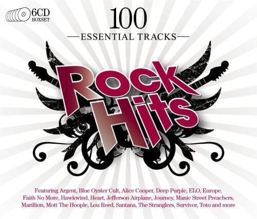 Various Artists : 100 Essential Rock Hits CD 6 discs (2009) Pre-Owned