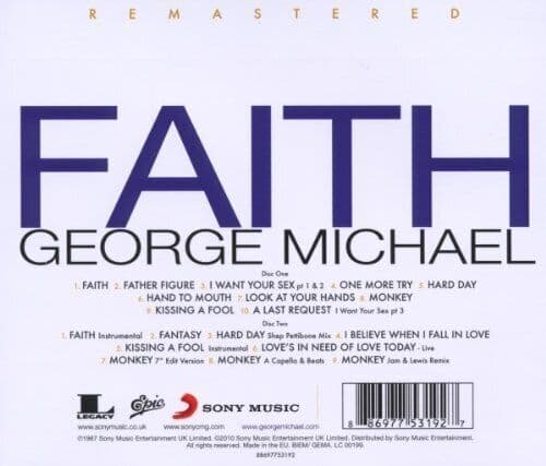 George Michael : Faith CD Deluxe Remastered Album 2 discs (2011) Pre-Owned