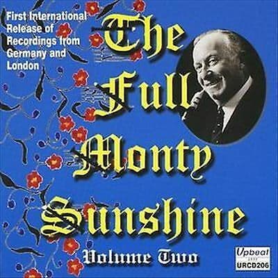 Monty Sunshine : The Full Monty Sunshine - Volume 2 CD (2008) Pre-Owned
