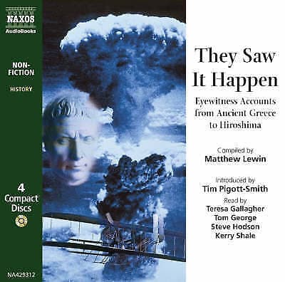 They Saw It Happen (Pigott-smith) CD 4 discs (2003) Pre-Owned