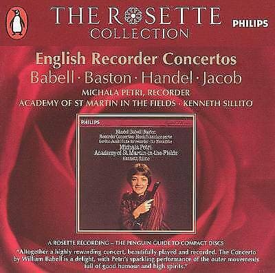 English Recorder Concertos (Sillito) CD (2004) Pre-Owned