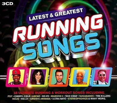 Various Artists : Running Songs CD Box Set 3 discs (2013) Pre-Owned