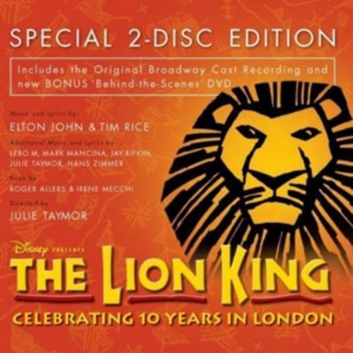 Various Artists : The Lion King CD Special Album with DVD 2 discs (2010) Pre-Owned