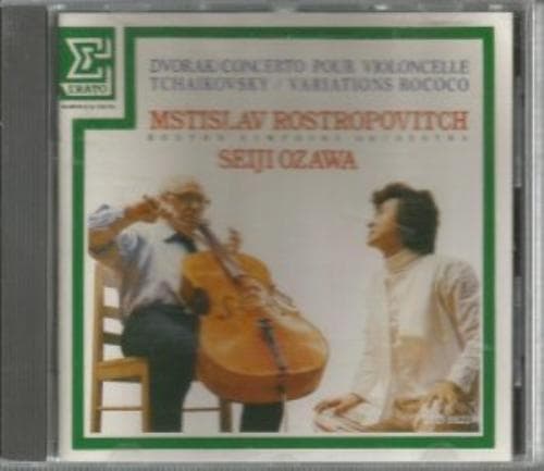 Dvorak Cello Concerto/ Tchaikovsky Rococo Variations: Rostropovich/ Ozawa/ BSO. Pre-Owned