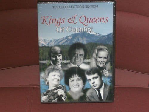 Jim Reeves, Conway Twitty, Waylon Jennin : Kings And Queens Of Country 12 CD Pre-Owned