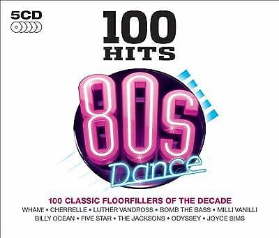 Various Artists : 100 Hits: 80s Dance CD Box Set 5 discs (2015) Pre-Owned