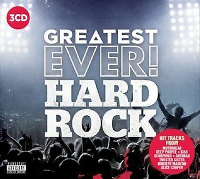 Various Artists : Greatest Ever Hard Rock CD 3 discs (2018) Pre-Owned