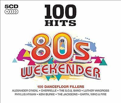 Various Artists : 100 Hits: 80s Weekender CD Box Set 5 discs (2013) Pre-Owned