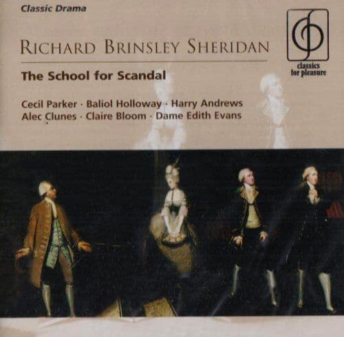 School for Scandal, The (Parker, Holloway, Andrews, Clunes) CD 2 discs (2006) Pre-Owned