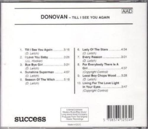 Donovan : Till I See You Again CD Pre-Owned
