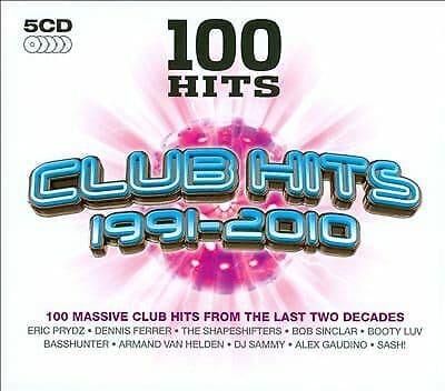Various Artists : 100 Hits: Club Hits 1991-2010 CD Box Set 5 discs (2010) Pre-Owned