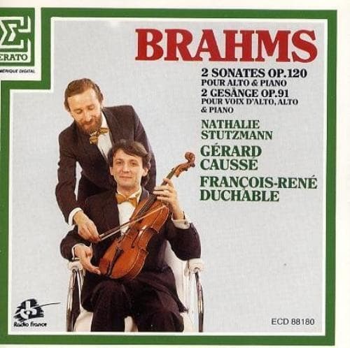 Brahms 2 Sonates Op. 120 , 2 Ges?nge Op. 91 - Stutzmann. Causse, Duchable CD Pre-Owned