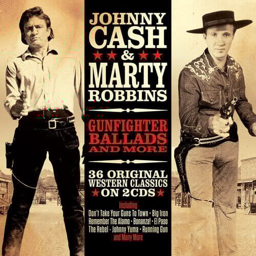 Johnny Cash & Marty Robbins : Gunfighter Ballads and More CD 2 discs (2018) Pre-Owned