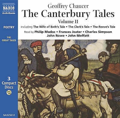 Geoffrey Chaucer : Canterbury Tales Vol. 2 (Madoc) CD 3 discs (2002) Pre-Owned