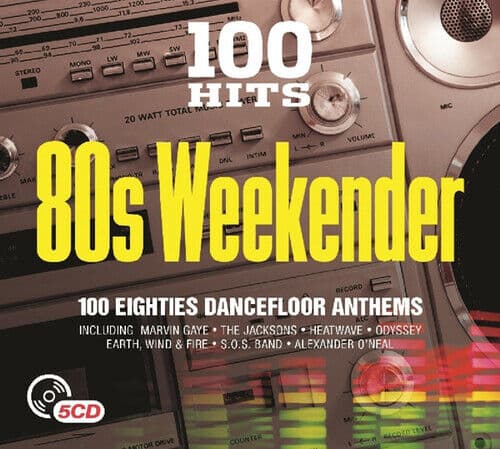 Various Artists : 100 Hits: 80s Weekender CD Box Set 5 discs (2016) Pre-Owned