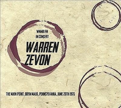 Warren Zevon : The Main Point, Bryn Mawr 1976 - WHMR-FM CD Pre-Owned