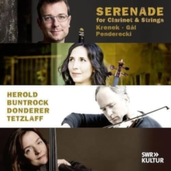 Kilian Herold & Barbara Buntrock & Florian Donderer  & Tanja Tetzlaff - Serenade For Clarinet & Strings (CD)
