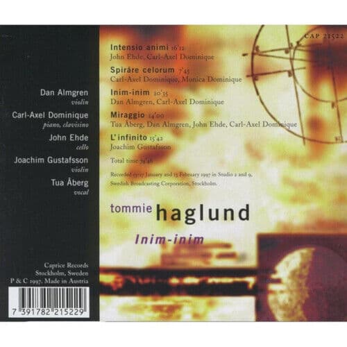Tommie Haglund : Tommie Haglund: Inim-Inim CD (2018)