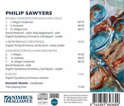 Philip Sawyers : Philip Sawyers: Double Concerto for Violin and Cello/Viola…