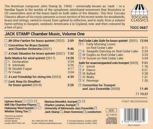 Jack Stamp : Jack Stamp: Chamber Music: Music for Wind and Strings - Volume 1