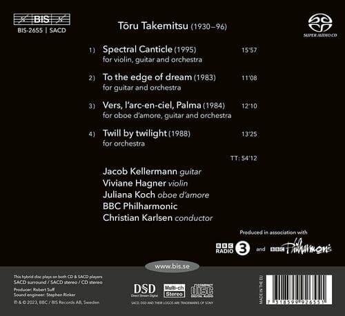 Toru Takemitsu : Toru Takemitsu: Spectral Canticle/To the Edge of Dream/… CD