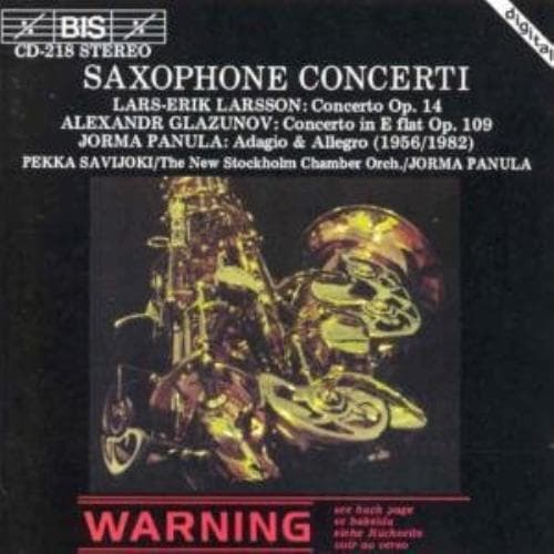 Saxophone Concerti CD (1995)