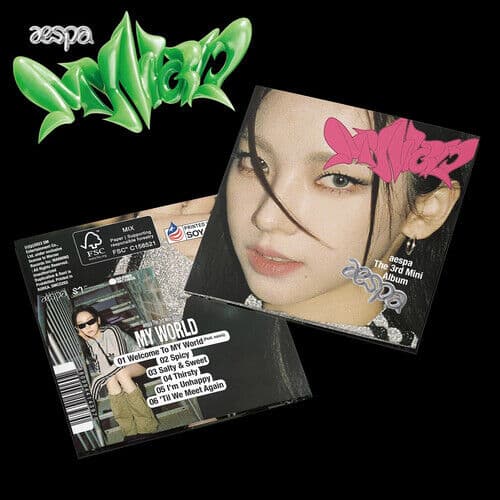 aespa : MY WORLD - The 3rd Mini Album (Karina) CD Album Digipak (2023)